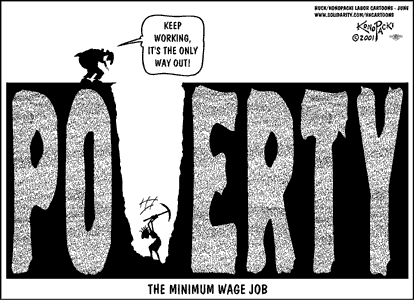 Political Cartoon - poverty